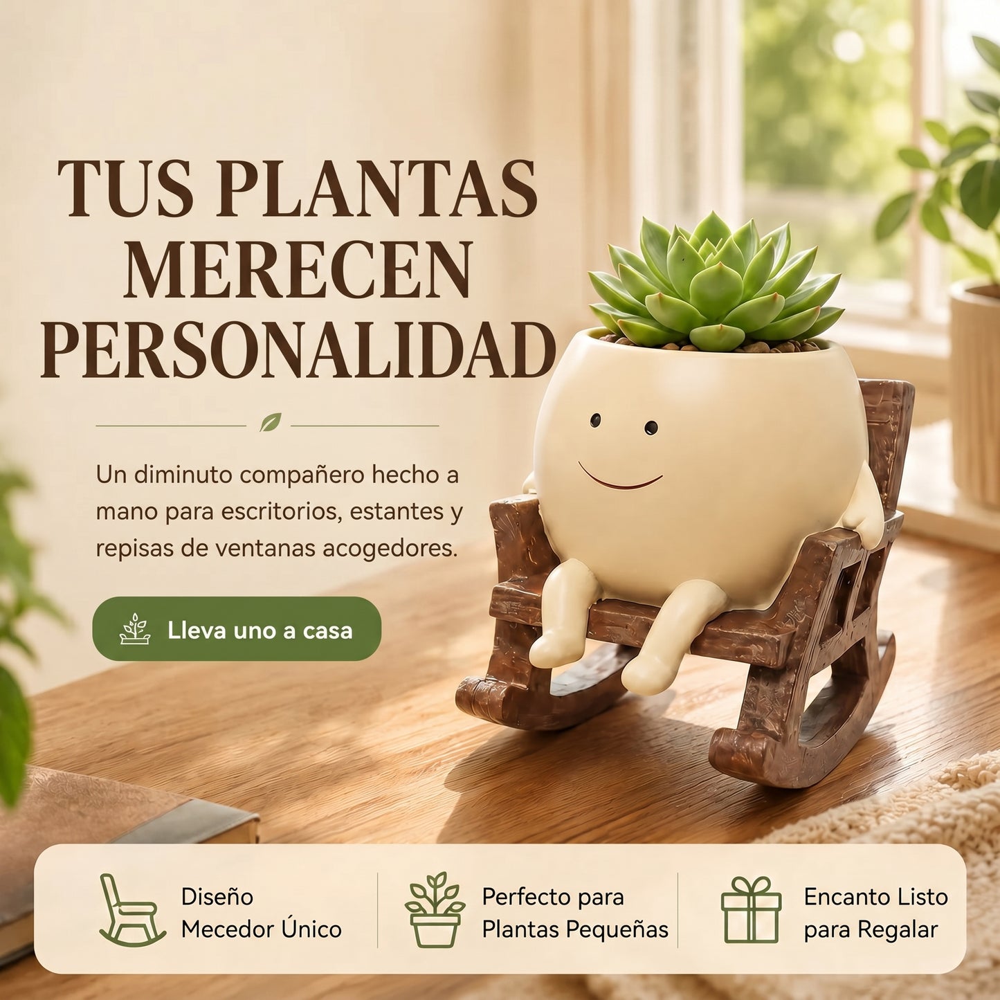 Maceta Mecedora