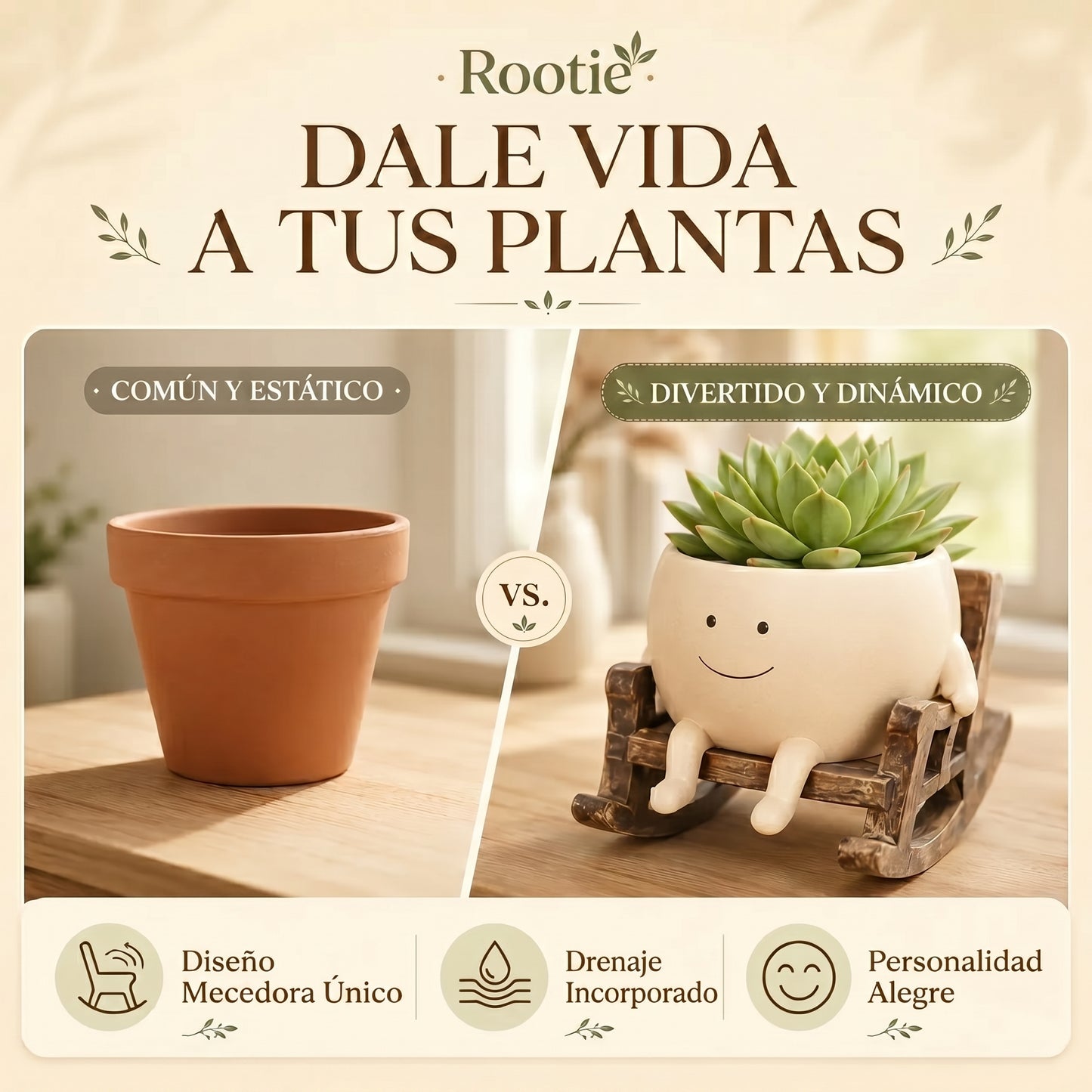 Maceta Mecedora